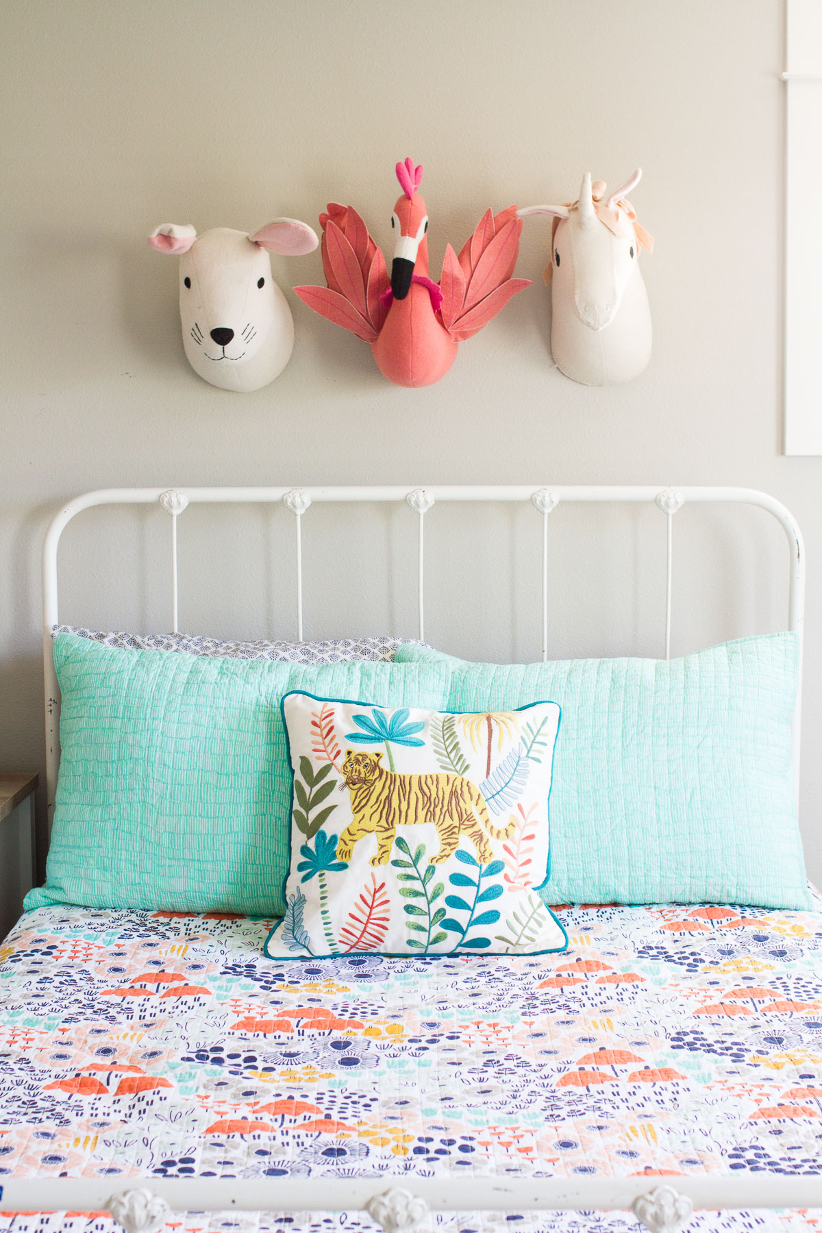 We finally finished our daughter's bedroom makeover for the Spring 2019 One Room Challenge! Check out our "english country garden/menagerie" room reveal.