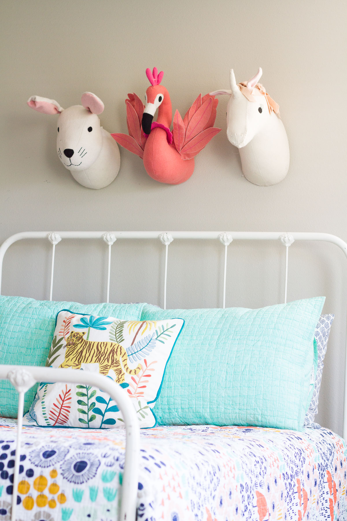 We finally finished our daughter's bedroom makeover for the Spring 2019 One Room Challenge! Check out our "english country garden/menagerie" room reveal.