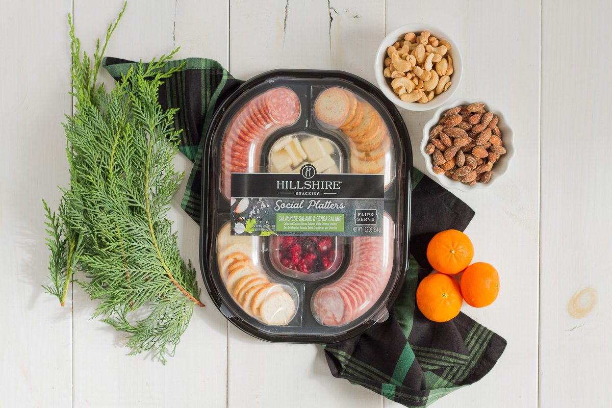 hillshire snacking social platters make holiday party prep a breeze!