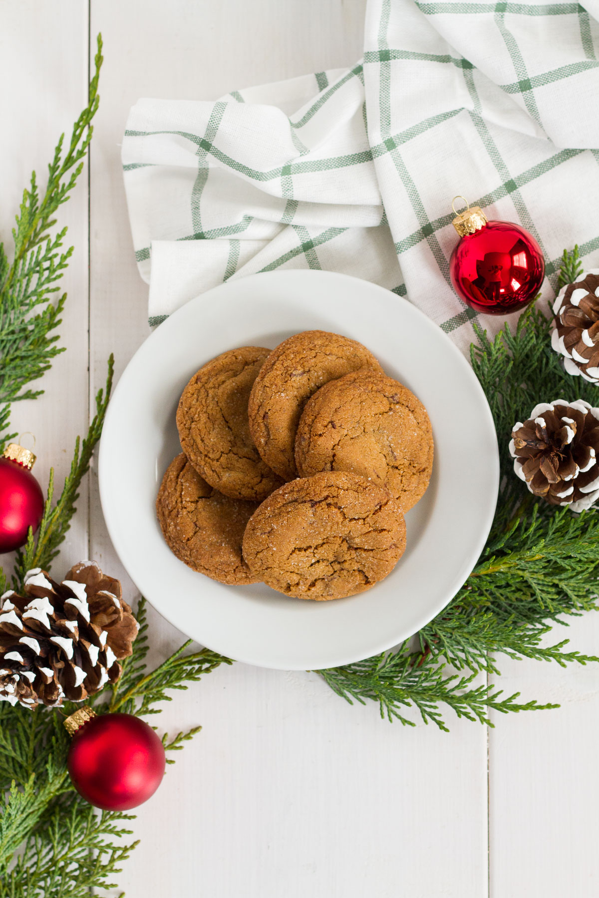 These chocolate chunk ginger cookies are perfect for the holidays!