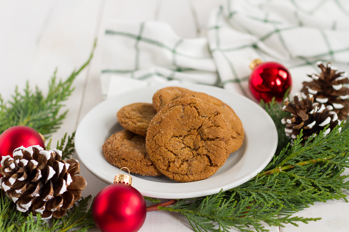 These chocolate chunk ginger cookies are perfect for the holidays!