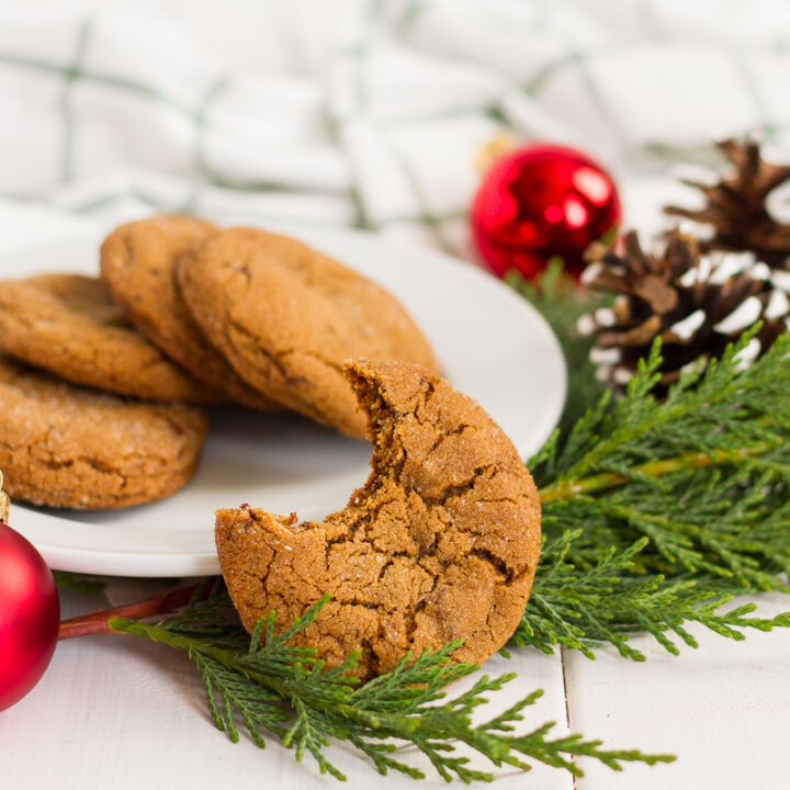 These chocolate chunk ginger cookies are perfect for the holidays!