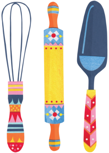 Kitchen utensils graphic