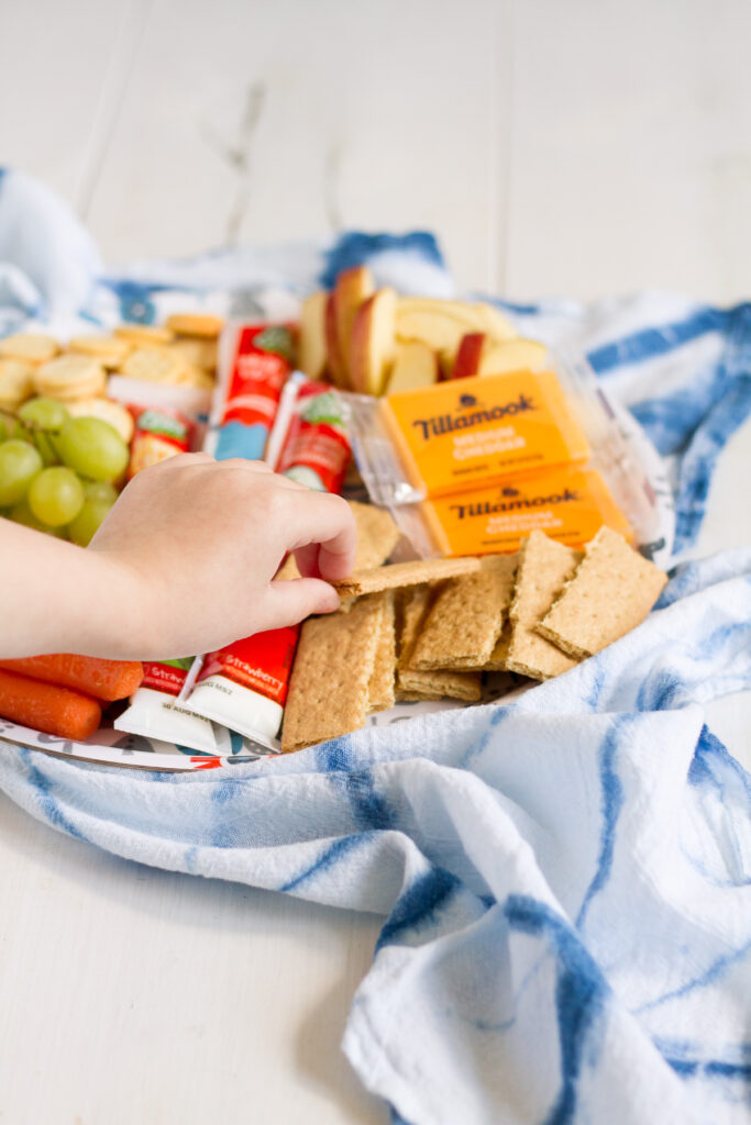 One of our favorite summer lunches is a snack tray with all of our favorites!