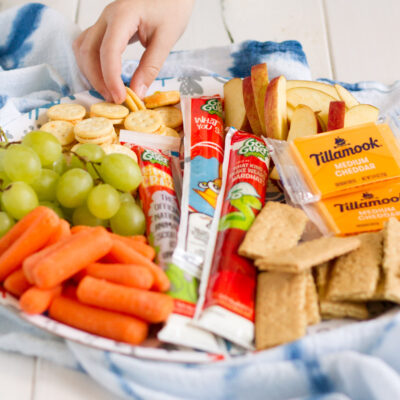 One of our favorite summer lunches is a snack tray loaded with our favorites!