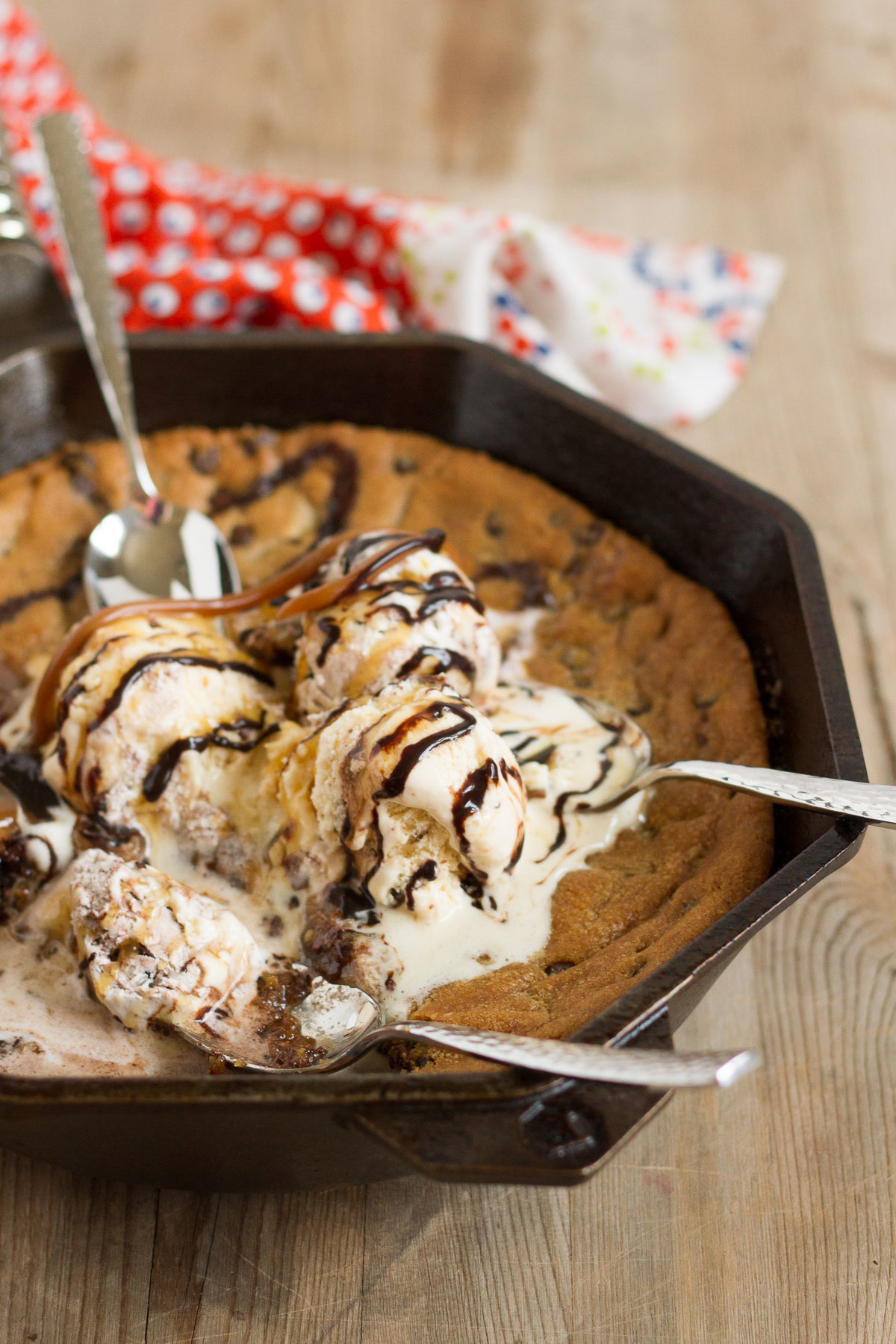 Chocolate Chip Cookie Hot Fudge Sundae