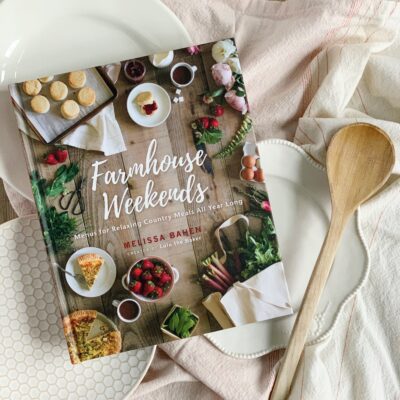 book cover for farmhouse weekends