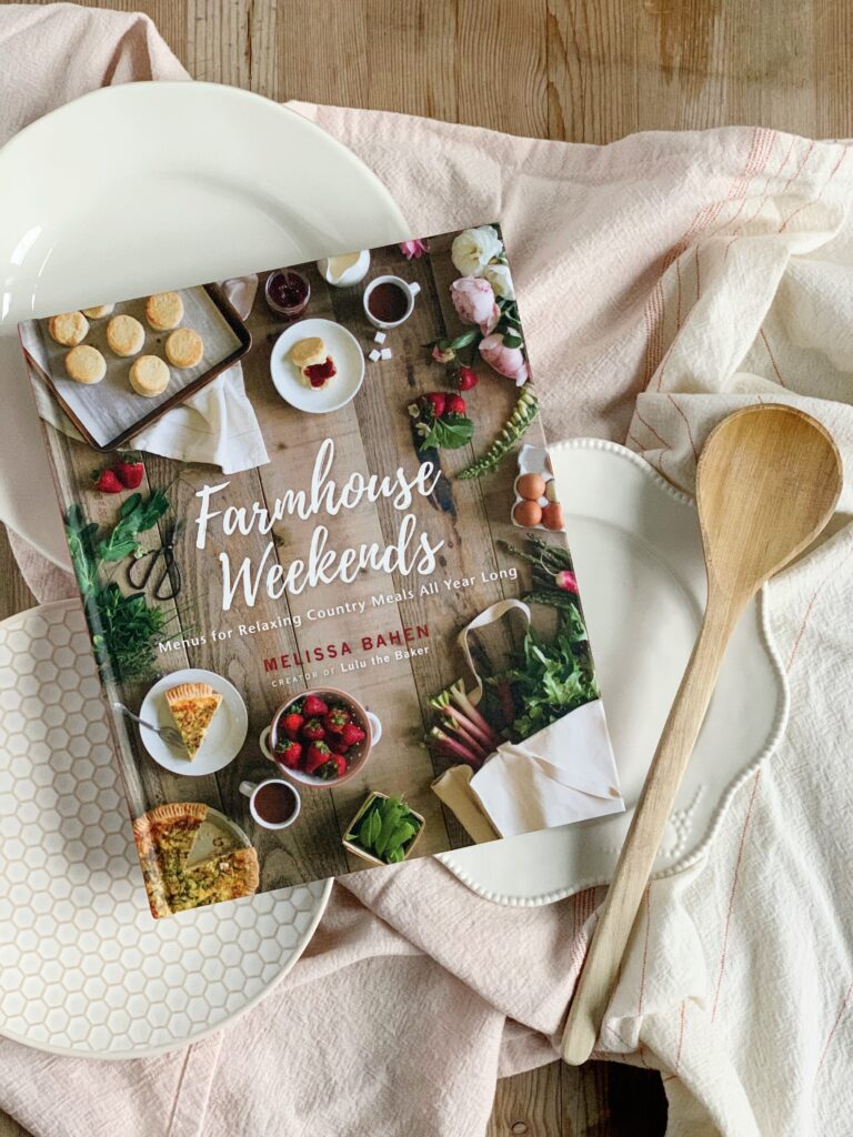 book cover for farmhouse weekends