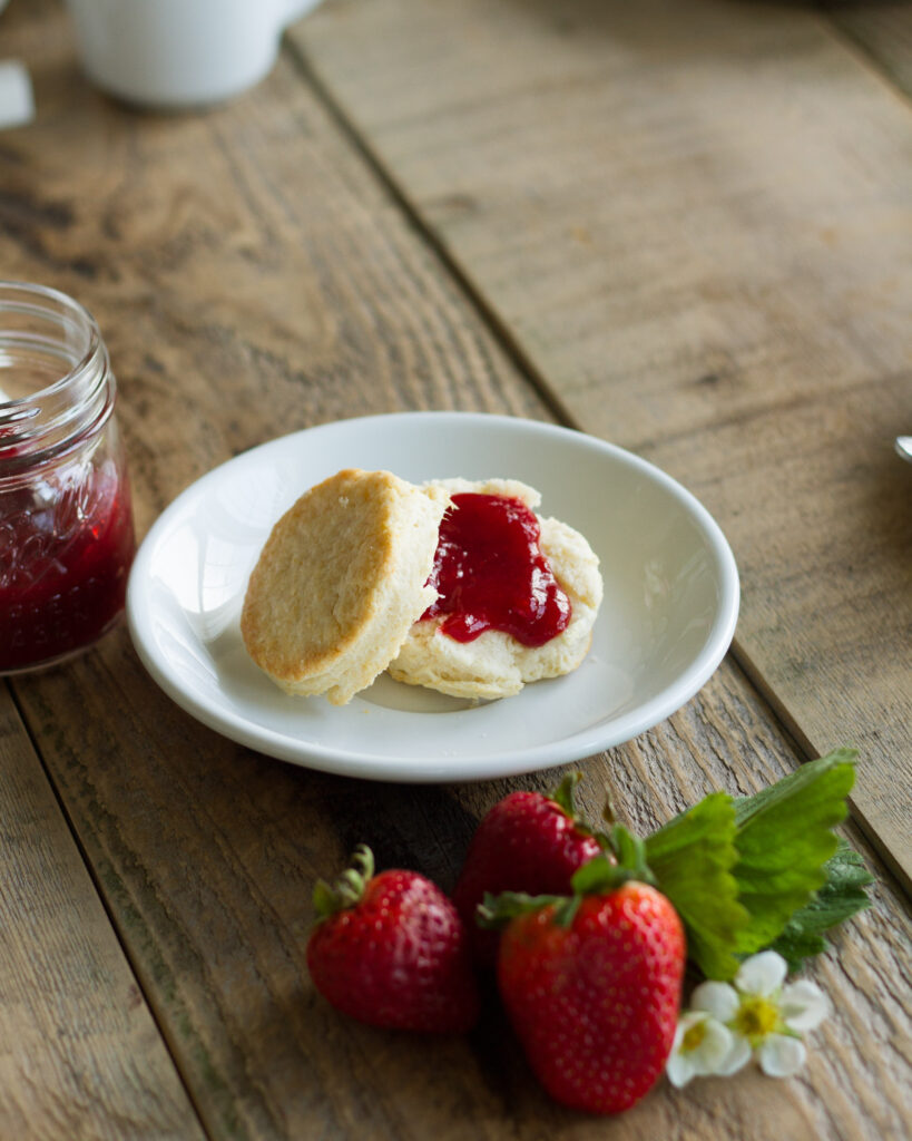 homemade buttermilk biscuits and jam farmhouse weekends